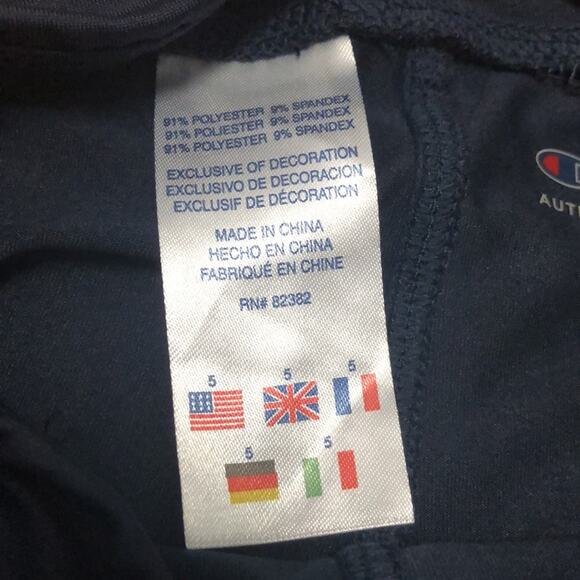 Champion Athleticwear Navy Leggings Size 5 - Picture 4 of 5